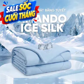Chăn băng tuyết Amando Ice Silk mỏng nhẹ, giải nhiệt mùa hè