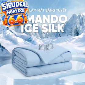 Chăn băng tuyết Amando Ice Silk mỏng nhẹ, giải nhiệt mùa hè