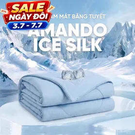 Chăn băng tuyết Amando Ice Silk mỏng nhẹ, giải nhiệt mùa hè