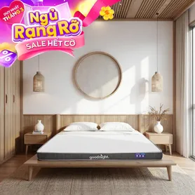 Nệm cao su đa tầng Goodnight Latex Hybrid (Rena) vững chắc, thông thoáng dày 10cm