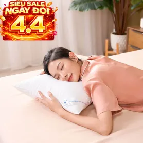 Gối lông vũ nhân tạo Goodnight Mochi siêu êm chuẩn khách sạn 5 sao