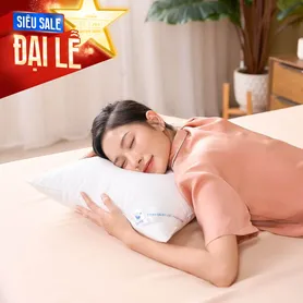 Gối lông vũ nhân tạo Goodnight Mochi siêu êm chuẩn khách sạn 5 sao