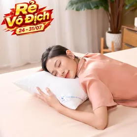 Gối lông vũ nhân tạo Goodnight Mochi siêu êm chuẩn khách sạn 5 sao