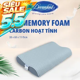 Gối Foam Dreamland Carbon hoạt tính
