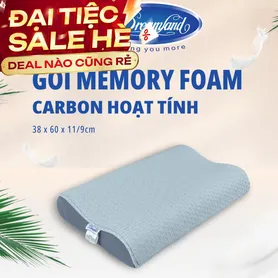 Gối Foam Dreamland Carbon hoạt tính