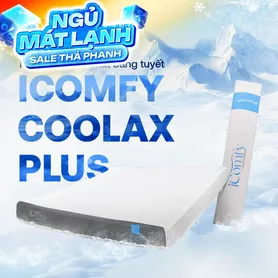 [BST Ngủ Mát] Nệm foam iComfy Coolax Plus Băng Lạnh Đa Tầng Dày 20cm