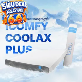 [BST Ngủ Mát] Nệm foam iComfy Coolax Plus Băng Lạnh Đa Tầng Dày 20cm