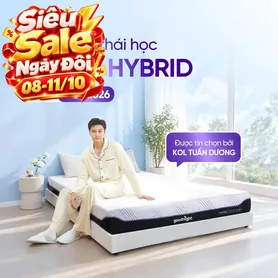 (Phiên bản Pro 2026 - x3 Kikoo) Nệm foam Goodnight Active Hybrid làm mát