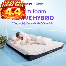 Nệm foam công nghệ Đức Goodnight Active Hybrid dày 20cm
