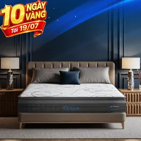 Nệm lò xo Dunlopillo de.Stress Release túi độc lập phân 5 vùng nâng đỡ chuyên sâu