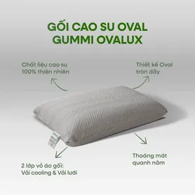 Gối cao su thiên nhiên Gummi Ovalux