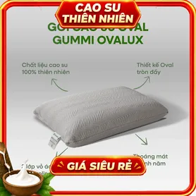 Gối cao su thiên nhiên Gummi Ovalux