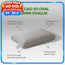 Gối cao su thiên nhiên Gummi Ovalux