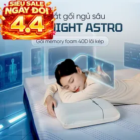 Gối ngủ sâu Memory foam 40D Goodnight Astro lõi kép