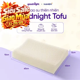 Gối cao su thiên nhiên công thái học Goodnight Tofu