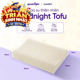 Gối cao su thiên nhiên công thái học Goodnight Tofu