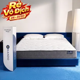 Nệm lò xo túi độc lập thế hệ mới Amando Goodnight Magic nâng đỡ êm ái 20cm