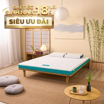 Nệm foam Nhật Bản Aeroflow Standard nâng đỡ cơ thể dày 12cm Nệm foam Nhật Bản Aeroflow Standard nâng đỡ cơ thể dày 12cm