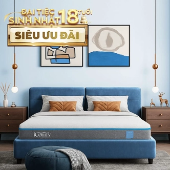 Nệm foam iComfy Coolax massage thoáng mát dày 15cm (BST Ngủ Mát) Nệm foam iComfy Coolax massage thoáng mát dày 15cm (BST Ngủ Mát)