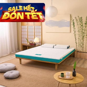 Nệm foam Nhật Bản Aeroflow Standard nâng đỡ cơ thể dày 12cm