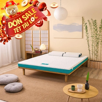 Nệm foam Nhật Bản Aeroflow Standard nâng đỡ cơ thể dày 12cm