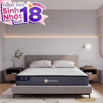 Nệm lò xo Amando Elite Original túi độc lập tiêu chuẩn khách sạn 5 sao dày 23cm Nệm lò xo Amando Elite Original túi độc lập tiêu chuẩn khách sạn 5 sao dày 23cm