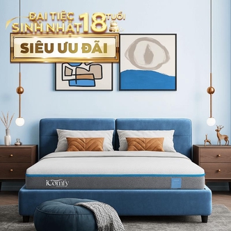 Nệm foam iComfy Coolax massage thoáng mát dày 15cm (BST Ngủ Mát) Nệm foam iComfy Coolax massage thoáng mát dày 15cm (BST Ngủ Mát)