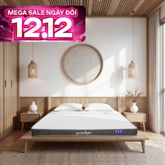 Nệm cao su đa tầng Goodnight Latex Hybrid (Rena) vững chắc, thông thoáng dày 10cm