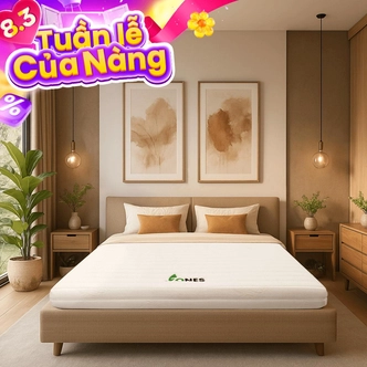 Nệm cao su Gummi 7zones nhập khẩu dày 12cm