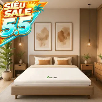Nệm cao su Gummi 7zones nhập khẩu dày 12cm