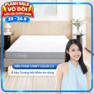 Nệm foam Comfy Cloud 2.0 siêu đàn hồi dày 15cm