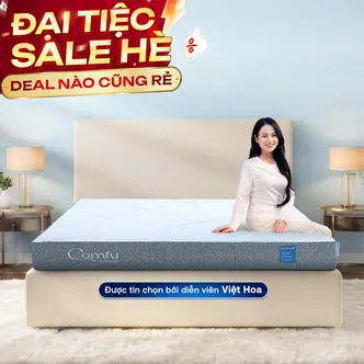 Nệm foam Comfy Cloud 2.0 siêu đàn hồi dày 15cm