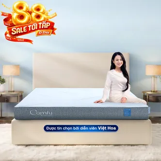 Nệm foam Comfy Cloud 2.0 siêu đàn hồi dày 15cm