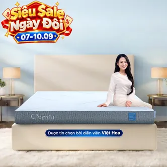 Nệm foam Comfy Cloud 2.0 siêu đàn hồi dày 15cm
