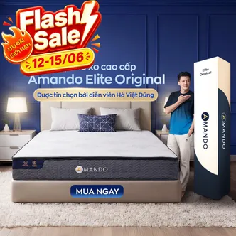 Nệm lò xo Amando Elite Original túi độc lập tiêu chuẩn khách sạn 5 sao dày 23cm