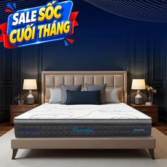[Mới - Độc quyền] Nệm lò xo túi độc lập 3 vùng Dunlopillo de.Stress Powerful
