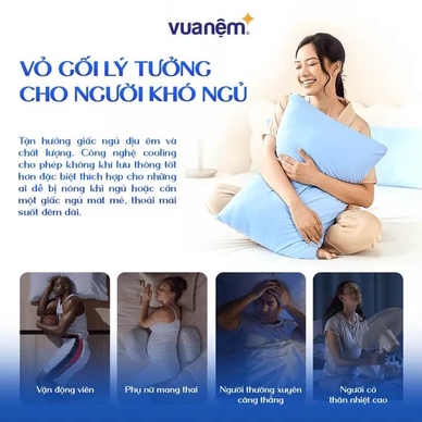 Combo Gối ôm Poppy kèm vỏ gối cooling - Ảnh 13
