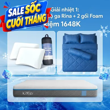 Combo Giải nhiệt 1: Đệm Coolax - Tiết kiệm 1648K - Ảnh 2