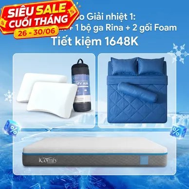 Combo Giải nhiệt 1: Đệm Coolax - Tiết kiệm 1648K - Ảnh 2