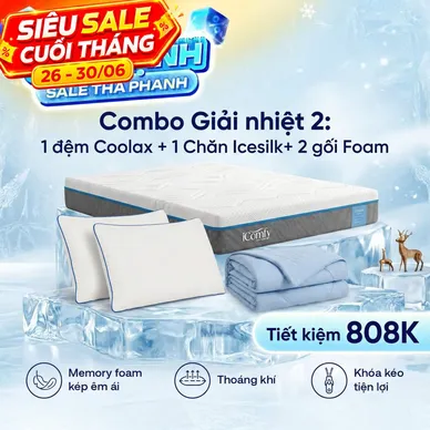 Combo Giải nhiệt 2: Đệm Coolax - Tiết kiệm 808K - Ảnh 2