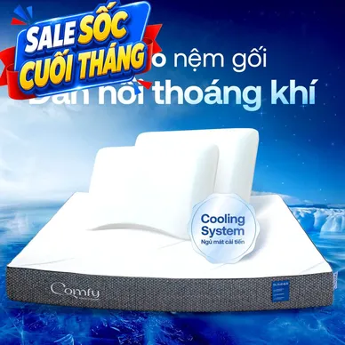 Combo Đàn Hồi Thoáng Khí 2: 1 đệm Cloud 2.0 + 2 gối Sofy Air - Ảnh 3