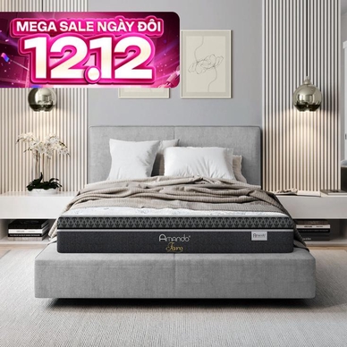 Nệm lò xo Amando Faro 5 vùng giảm đau lưng dày 35cm - Ảnh 2