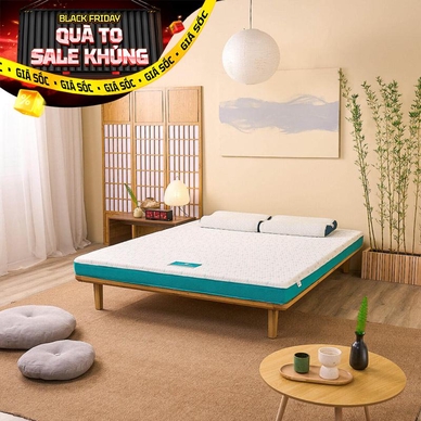 Nệm foam Nhật Bản Aeroflow Standard nâng đỡ cơ thể dày 12cm - Ảnh 2
