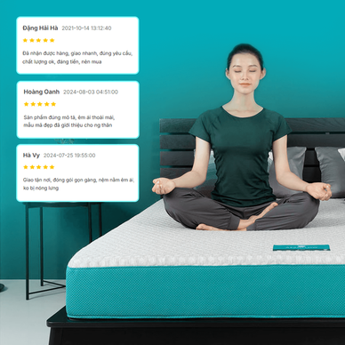Nệm foam Nhật Bản Aeroflow Fit Plus kháng khuẩn dày 20cm - Ảnh 8