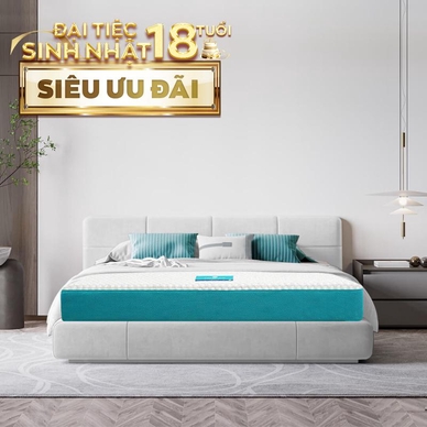 Nệm foam Nhật Bản Aeroflow Fit Plus kháng khuẩn dày 20cm - Ảnh 2