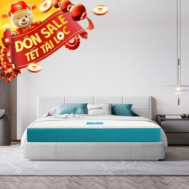 Nệm foam Nhật Bản Aeroflow Fit Plus kháng khuẩn dày 20cm - Ảnh 2