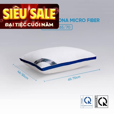 Gối lông vũ nhân tạo Doona Microfiber kháng khuẩn - Ảnh 2
