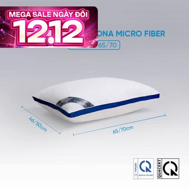 Gối lông vũ nhân tạo Doona Microfiber kháng khuẩn - Ảnh 2