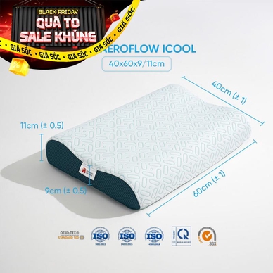 Gối Aeroflow iCool làm mát công thái học - Ảnh 2