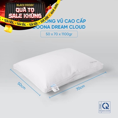 Gối lông vũ Doona Dream Cloud cao cấp siêu êm ái - Ảnh 2
